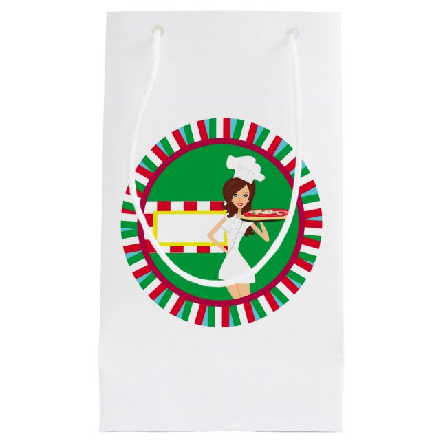 Pizza-Party-Geschenk-Tasche Kleine Geschenktüte (Vorderseite)