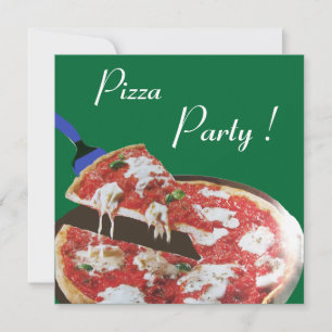 PIZZA PARTY, ITALIENISCHE KÜCHE Abendessen, Brunch Einladung