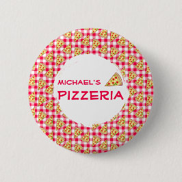 Pizza Party Kids Birthday Button
