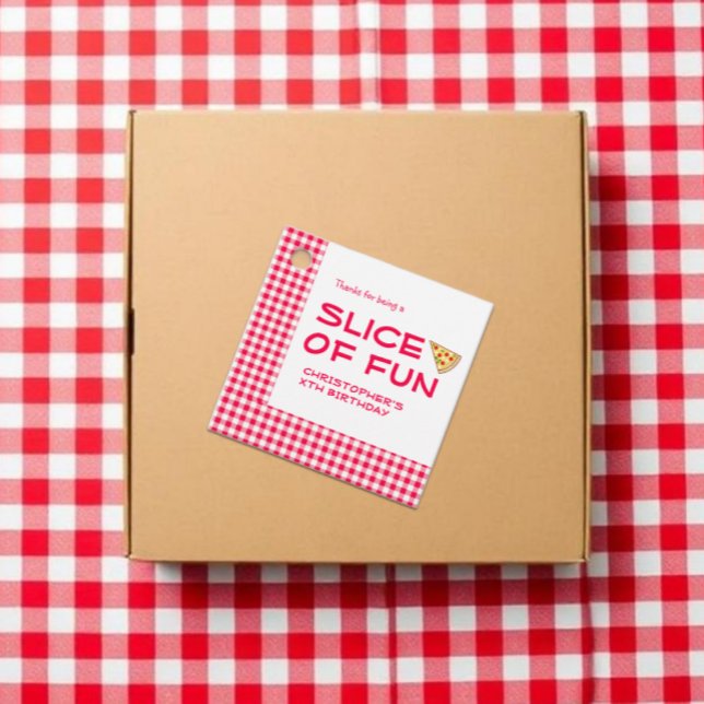 Pizza Party Kids Birthday Geschenkanhänger (Von Creator hochgeladen)