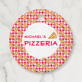 Pizza Party Kids Birthday Geschenkanhänger