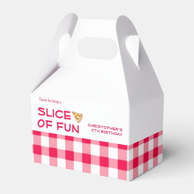 Pizza Party Kids Birthday Geschenkschachtel (Vorderseite)