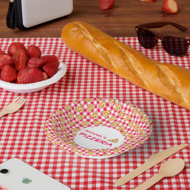 Pizza Party Kids Birthday Pappteller (Picknick)