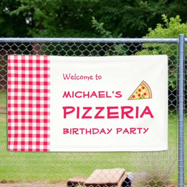 Pizza-Party Kindergeburtstag Banner (Von Creator hochgeladen)