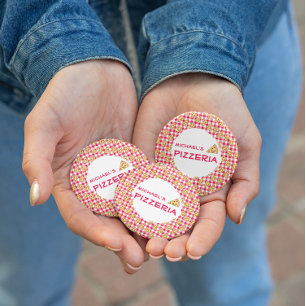 Pizza-Party Kindergeburtstag Button