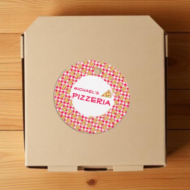 Pizza-Party Kindergeburtstag Geschenkanhänger (Von Creator hochgeladen)