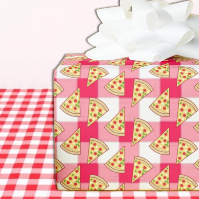 Pizza-Party Kindergeburtstag Geschenkpapier (Von Creator hochgeladen)