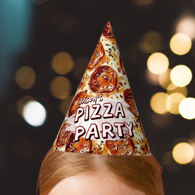 Pizza-Party Kindergeburtstag Partyhütchen (Von Creator hochgeladen)