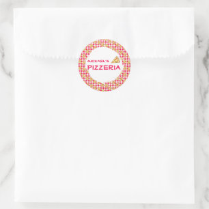 Pizza-Party Kindergeburtstag Runder Aufkleber