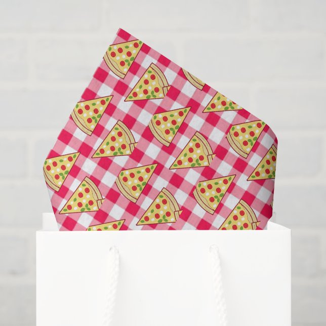 Pizza-Party Kindergeburtstag Seidenpapier (Geschenktüte)