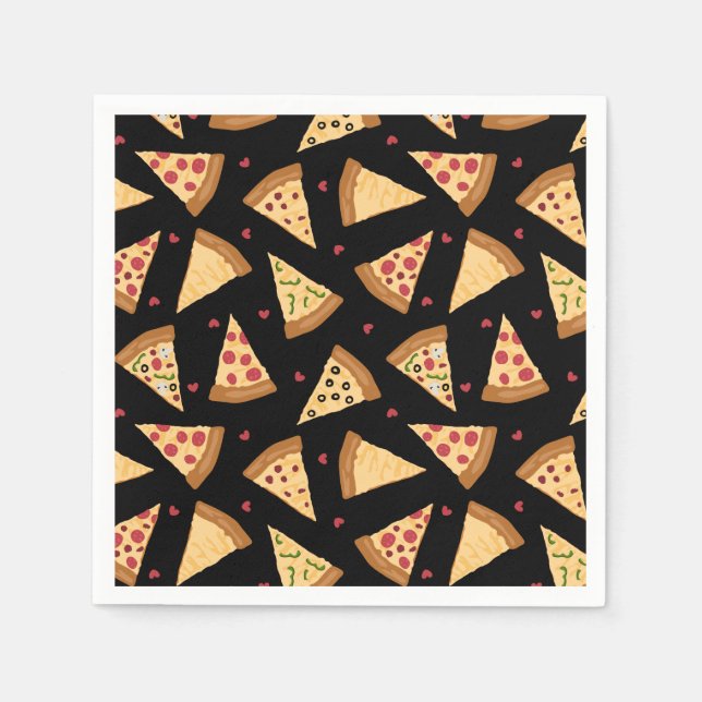 Pizza Party Napkins Serviette (Vorderseite)