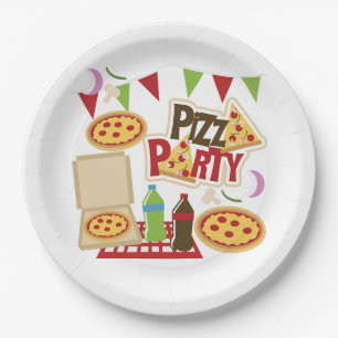 Pizza-Party Pappteller