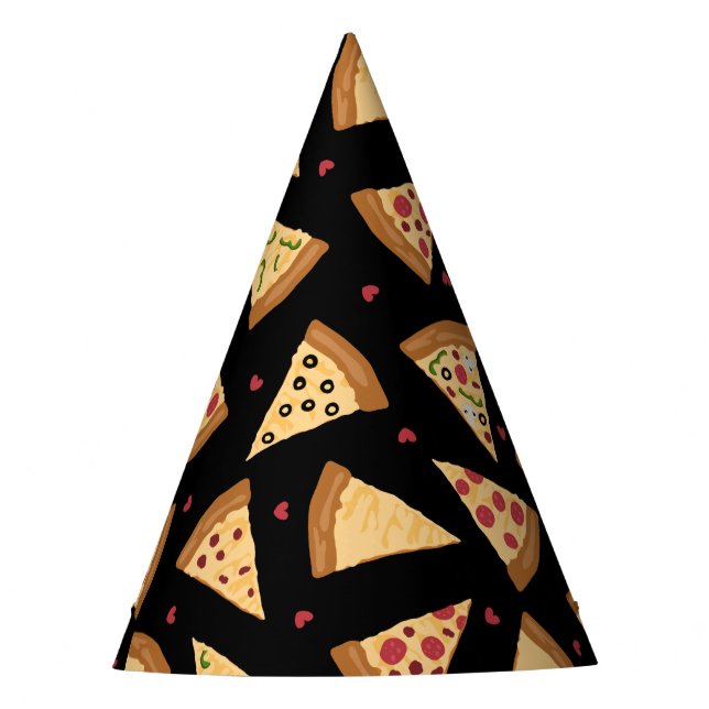 Pizza Party Party Hat Partyhütchen (Vorderseite)
