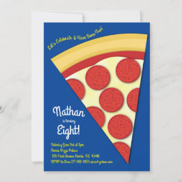 Pizza Party Pepperoni Pizza Slice Einladung