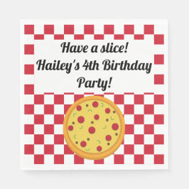 Pizza Party Personalisiert Napkins Serviette