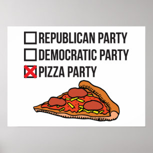 Pizza-Party Poster