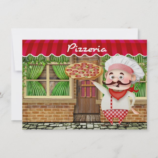 Pizza Party - SRF Einladung (Vorderseite)