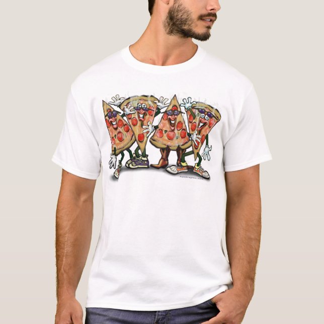 Pizza-Party T-Shirt (Vorderseite)