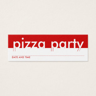 Pizza-Party-Terminkarte