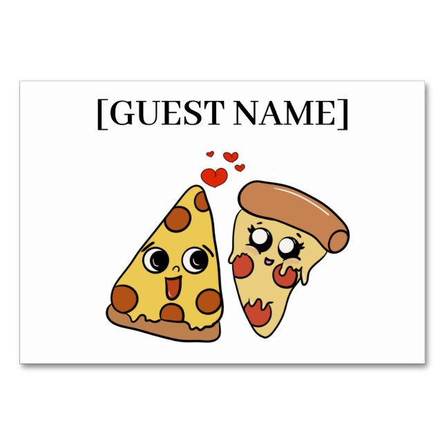 Pizza-Party Tischnummer (Vorderseite)