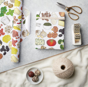 Pizza Party Toppings Italienische Pizzeria Pie Geschenkpapier