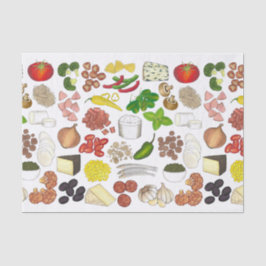 Pizza Party Toppings Italienische Pizzeria Pie Seidenpapier