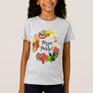 Pizza Party Toppings Italienische Pizzeria Pie T-Shirt