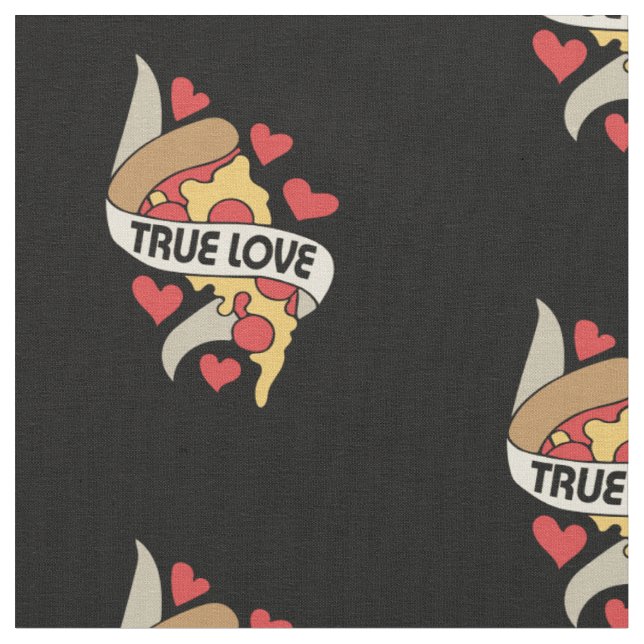 Pizza Party wahre Liebe Stoff (Nahaufnahme)
