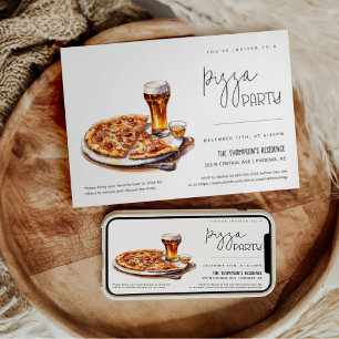 Pizza Party Zu jedem Anlass Party Pizza Nacht Part Einladung