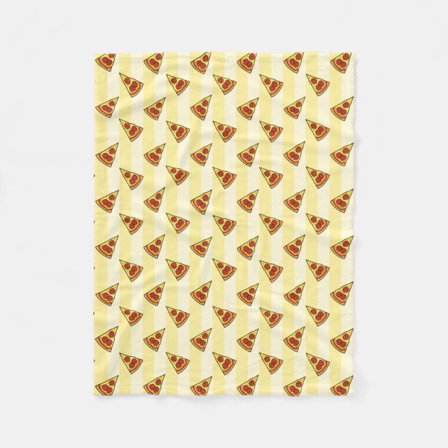 Pizza Pattern Fleecedecke (Vorderseite)