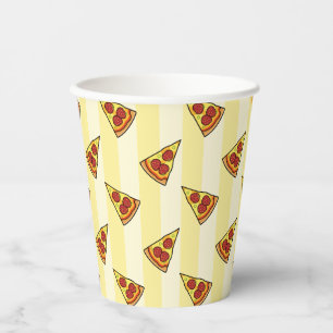 Pizza Pattern Wrapping Paper Pappbecher