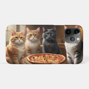 "Pizza Paw-ty: Vier Katzen kommen rein!" Case-Mate iPhone Hülle