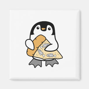 Pizza Penguin Magnet
