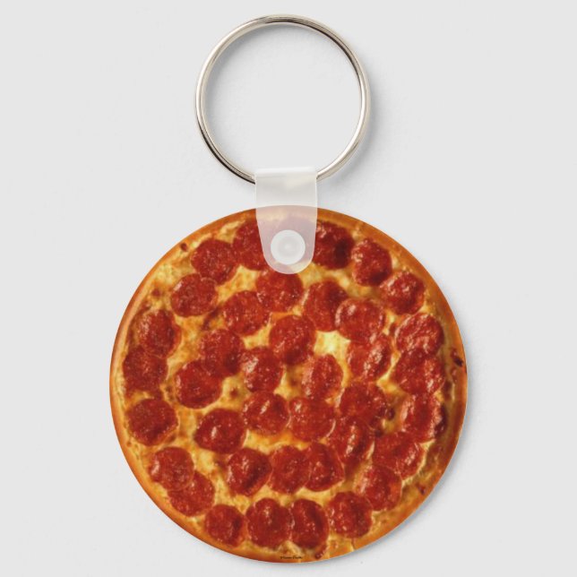 Pizza Peperoni Schlüsselanhänger (Vorderseite)