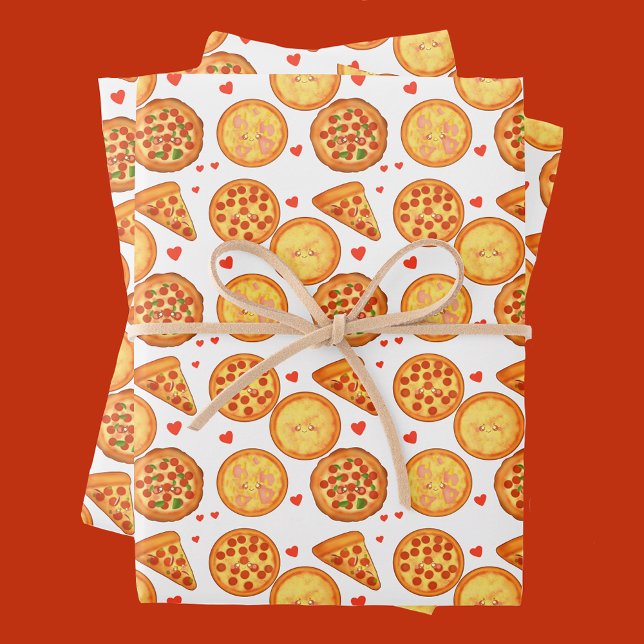 Pizza Peperroni, Käse und Margherita Geschenkpapier Set (Von Creator hochgeladen)