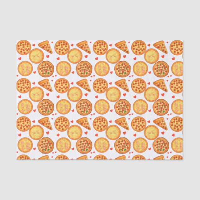 Pizza Peperroni, Käse und Margherita Seidenpapier (Vorderseite)