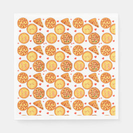 Pizza Peperroni, Käse und Margherita Serviette