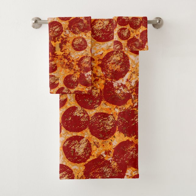 Pizza Pepperoni Badhandtuch Set (Insitu)