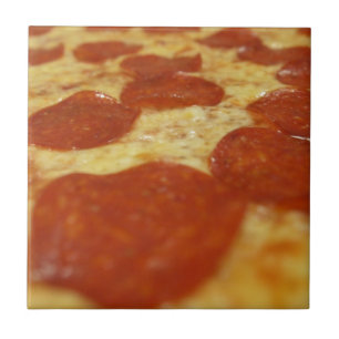Pizza pepperoni fliese