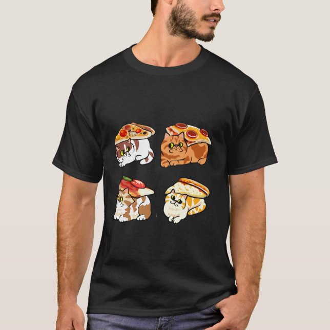Pizza Perserkatze T-Shirt (Vorderseite)