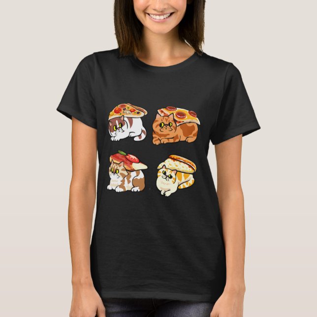 Pizza Perserkatze T-Shirt (Vorderseite)