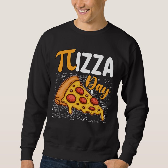 Pizza Pi Day Mathematik Liebhaber Sweatshirt (Vorderseite)