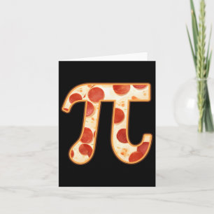 Pizza Pi Tag Nerd Geek Italienisch Mathe Erntedank Karte