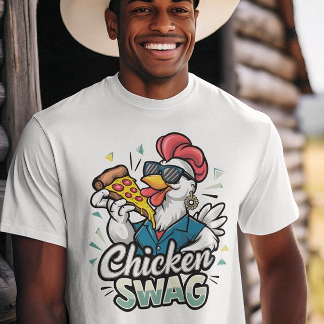 Pizza-Picking-Poultry-Logo T-Shirt (Von Creator hochgeladen)