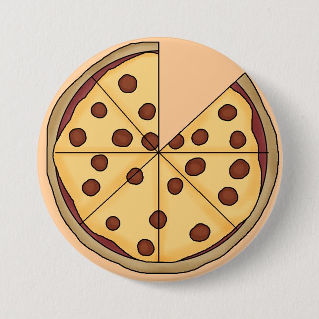 Pizza-Pie-Button Button (Vorderseite)