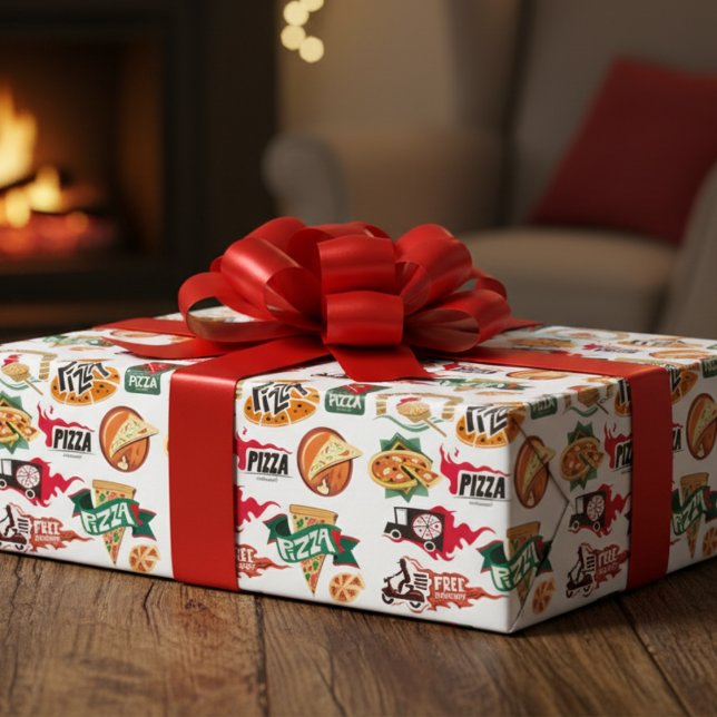 Pizza Pie Collection Packpapier Blätter (Pizza Pie Wrapping Paper Sheets)
