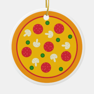 Pizza Pie Keramik Ornament