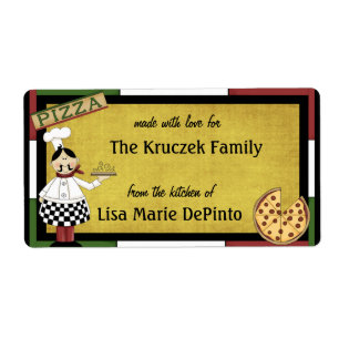 Pizza Pie Koch Food Zubereitung Labels