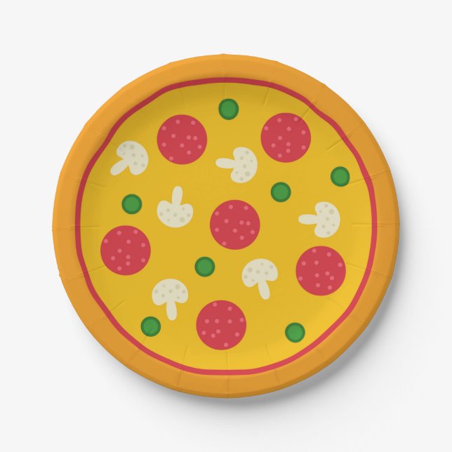 Pizza Pie Pappteller (Vorderseite)