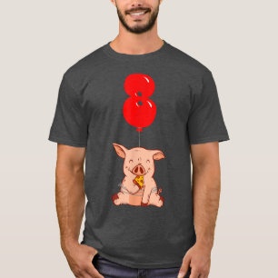 Pizza Pig - 8. Geburtstag - Kinder Ballon Party 22 T-Shirt